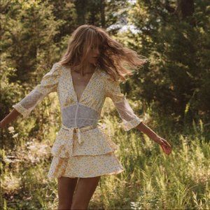 For Love & Lemons Daffodil Robe